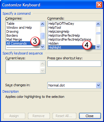 turn off field code highlight word for mac 2011